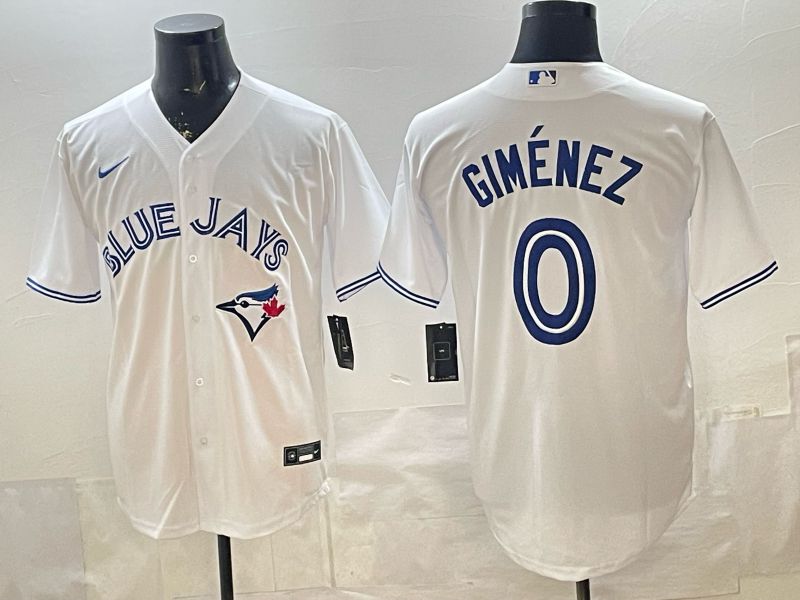 Men 2026 Toronto Blue Jays #0 Gimenez White Game Nike MLB Jersey style 002